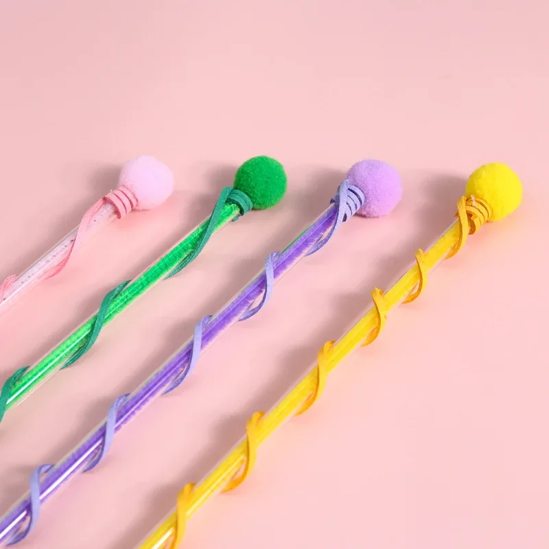 Campana de peluche de dibujos animados para gatos, palo divertido para gatos, gusano de carpintero, sol, flor, brotes de frijol, juguete Vocal interactivo para mascotas, accesorios para gatos, juguetes para mascotas - imagen 4