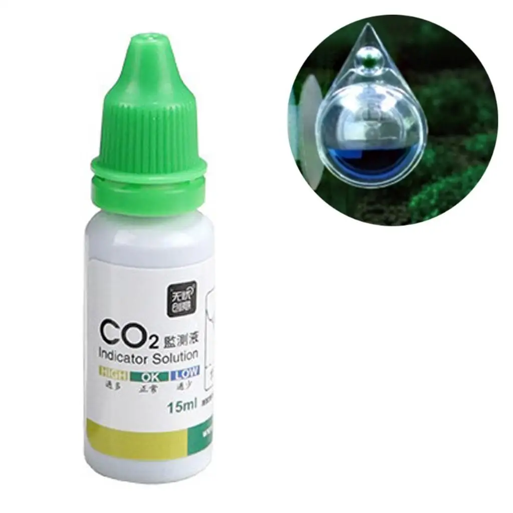 Aquarium CO2 Indicator Solution Fish Tank Liquid Test PH Term Monitor CO2 Bubble Counter for Aquarium Plant Aquarium CO2 Indicator Solution Fish Tank Liquid Test PH Term Monitor CO2 Bubble Counter for Aquarium Plant