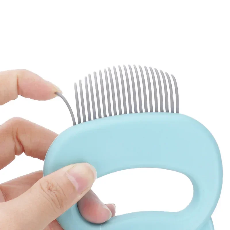 Peine de Pelo Largo/corto para mascotas, productos de afeitado para gatos, depilación flotante corta en inglés - imagen 4