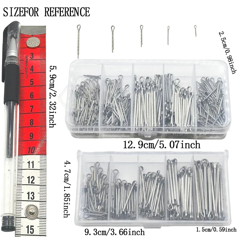 Juego de pasadores de chaveta de 175/350 piezas: ¡conexiones seguras y confiables garantizadas! - imagen 4