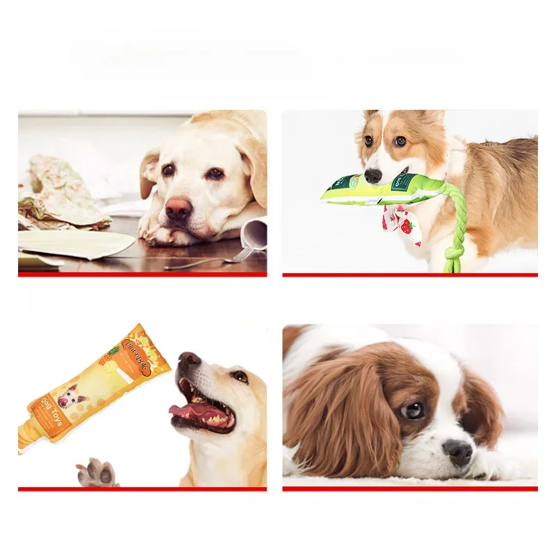 Juguete de sonido simulado de piña y sandía para perro, nudo resistente a la molienda de dientes, suministros para mascotas - imagen 2