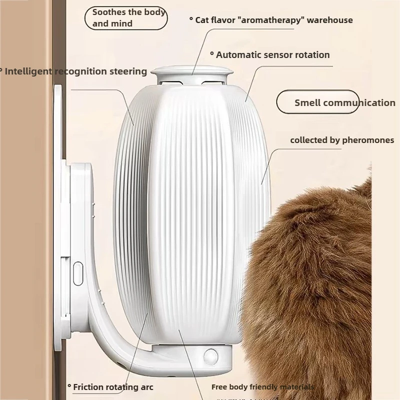Eliminador de picazón para gatos, rascador para mascotas, juguete masajeador inteligente, relajación, descompresión, productos para mascotas, accesorios, rotación de detección automática - imagen 3
