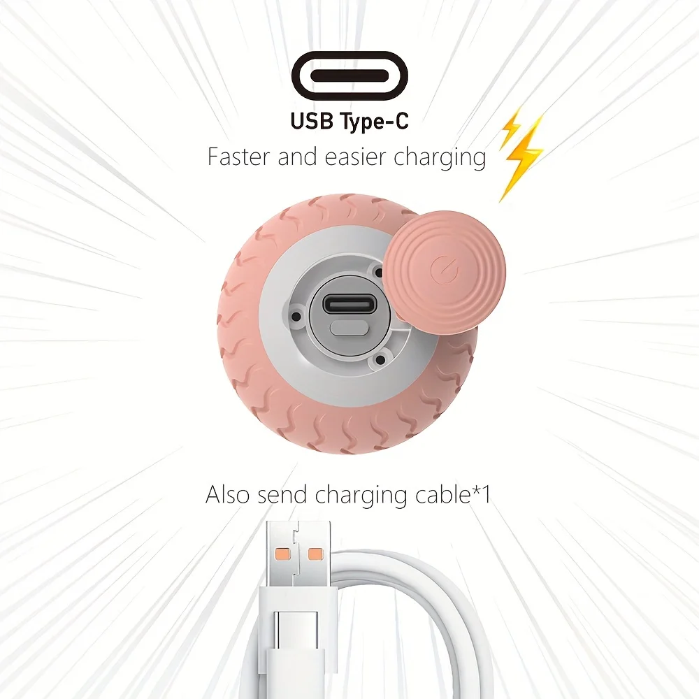 Bola de juguete interactivo inteligente para mascotas, gatos de juguete para molares, resistentes a las mordeduras y aliviar el aburrimiento, bola eléctrica para jugar - imagen 4