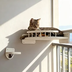 Estantes de pared para gatitos con plataforma salto – Juego y descanso