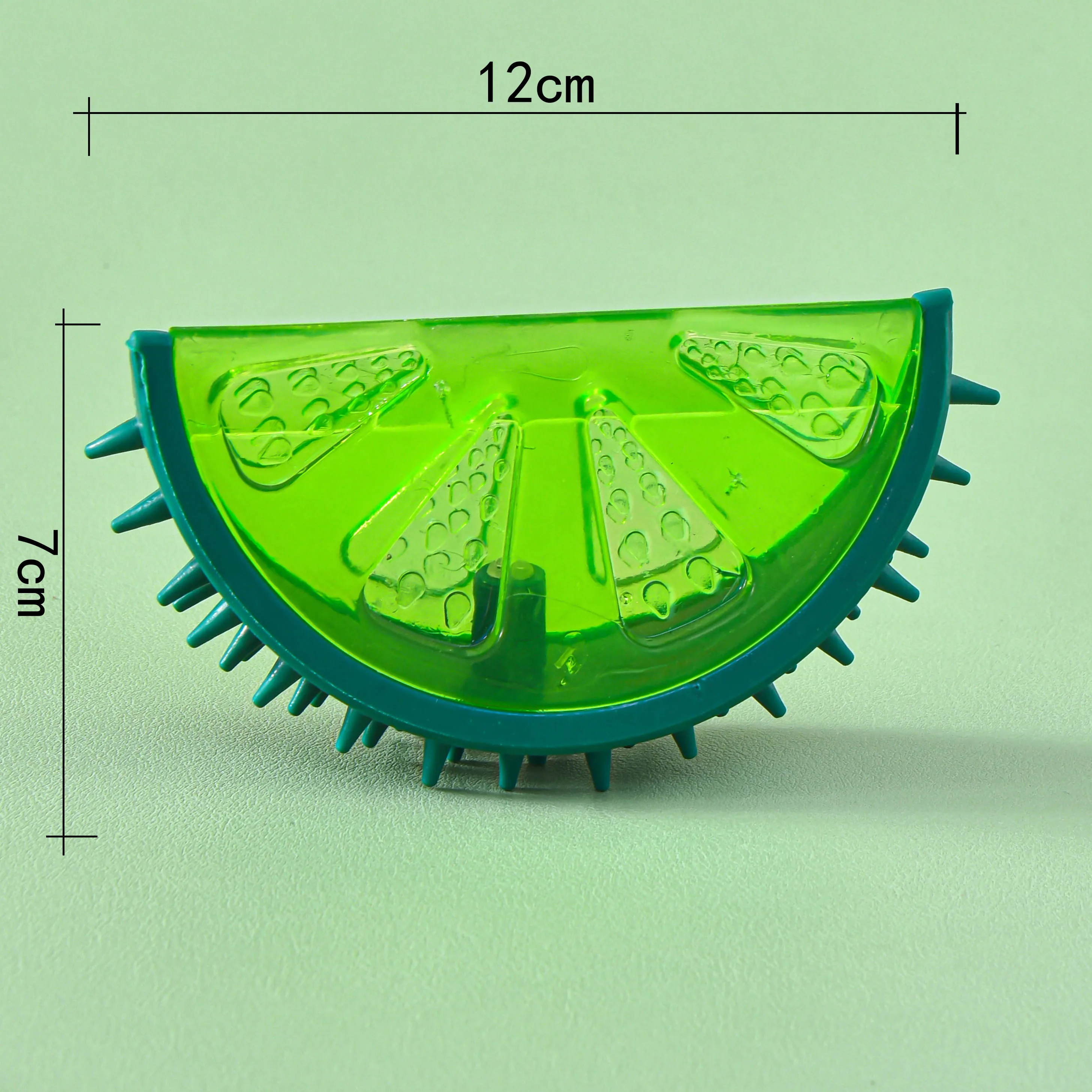 Palo de molienda de dientes de mascotas de verano, juguete para morder, juguete con sonido, sandía, piña, limón, juguete para aliviar el calor - imagen 3