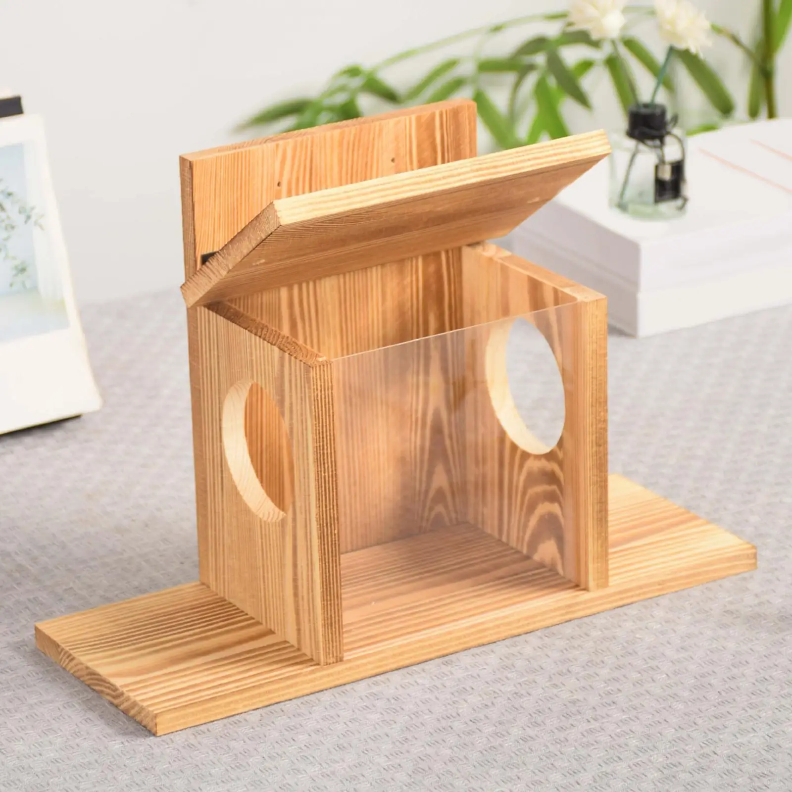 Squirrel Feeder Funny Stable Squirrel House for Outdoor Gardens Backyard Squirrel Feeder Funny Stable Squirrel House for Outdoor Gardens Backyard