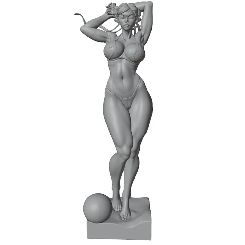 Figuras de resina 1/24 para coleccionismo – Modelo femenino sin montar - imagen 2