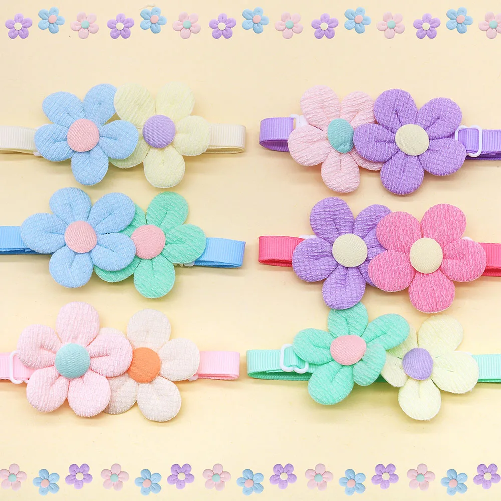Collar para perro cachorro ajustable con lazo moño colores - imagen 3