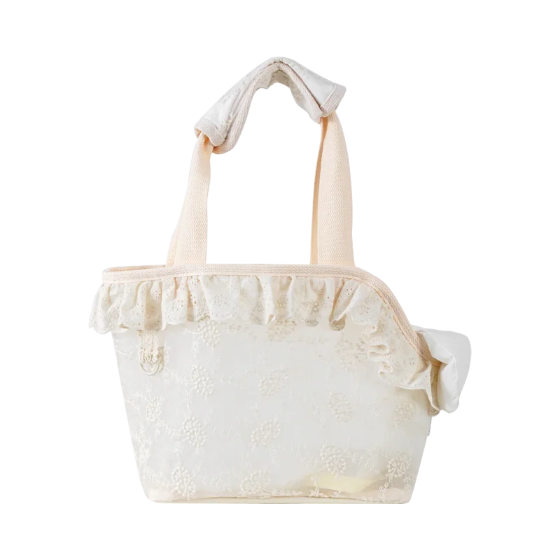 Bolsa transportadora para mascotas de encaje Onecute, bolso de hombro de mano para cachorros para perros pequeños, Chihuahua, gatos, accesorios para caminar para perros - imagen 4