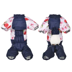 Mono de invierno jersey cálido para perros pequeños