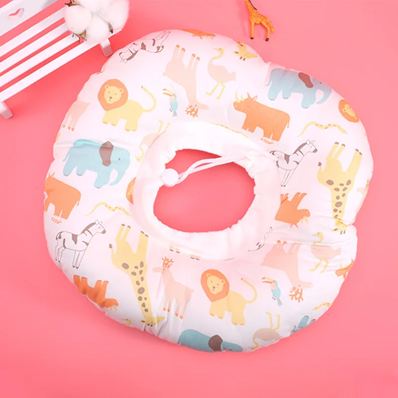 Collar de algodón estampado antimordida para perro y gato, Elizabeth, protección para heridas aéreas, anillo de sombra para gatito y mascota, banda para el cuello después de la cirugía - imagen 4