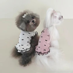 Vestido con lazo para perros pequeños – Ideal primavera y otoño