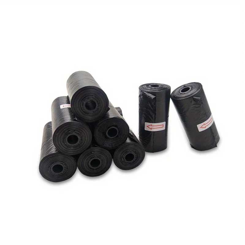 10 rollos/150 Uds. Bolsas para excrementos de perros, 15 bolsas por rollo, bolsas para residuos de mascotas a prueba de fugas para perros, dispensador de bolsas para excrementos de perros para caminar al aire libre - imagen 3