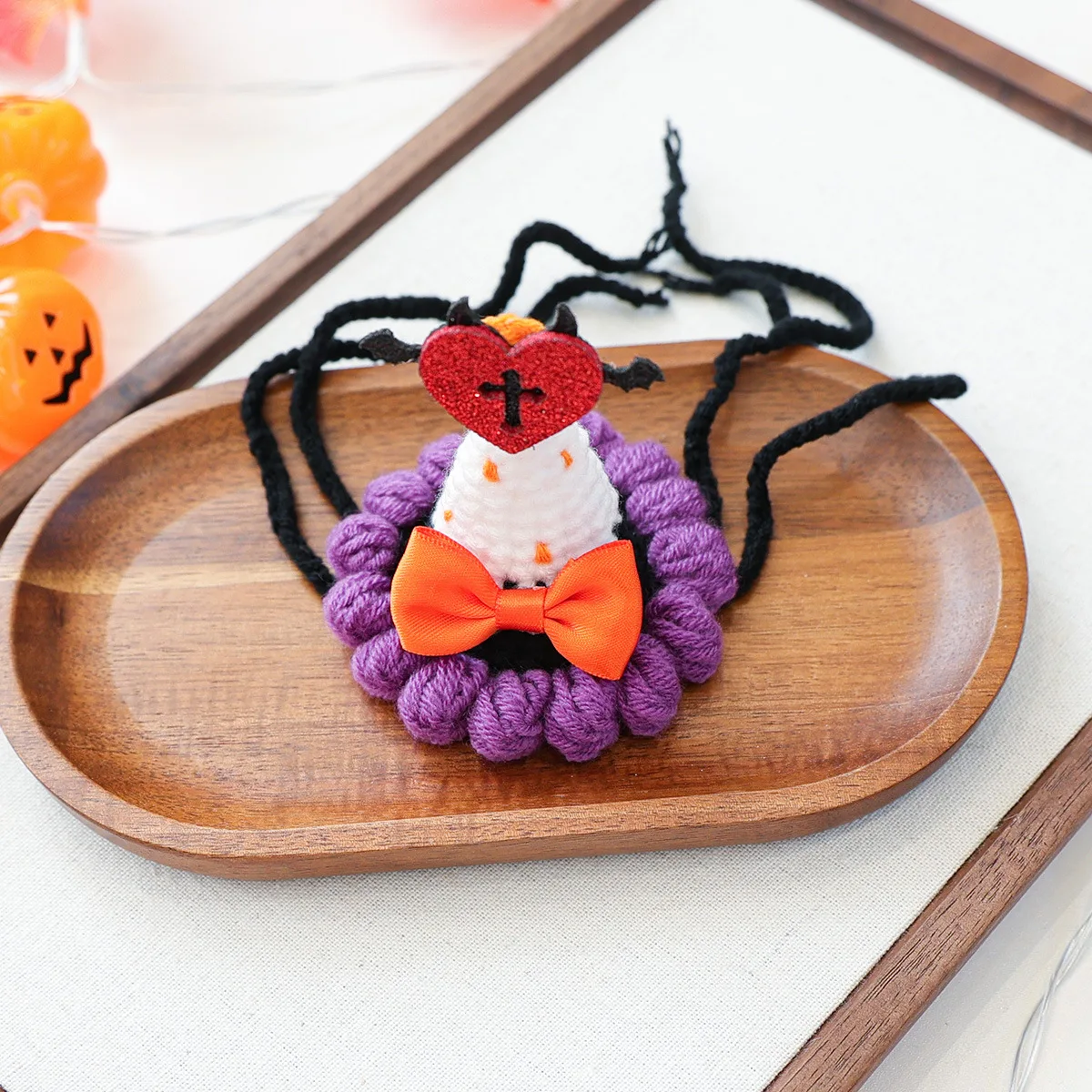 Gorros tejidos para mascotas, perro, gato, perro pequeño, cachorro, moda informal, accesorios bonitos, gorro tejido para Halloween, accesorios para cachorros - imagen 2