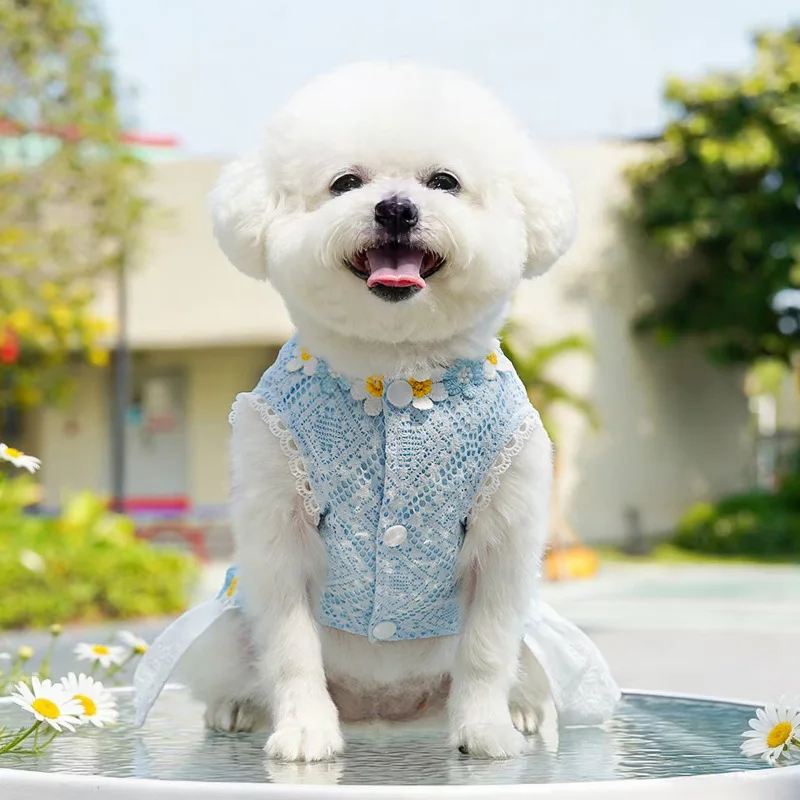 Vestido floral verano para perros pequeños y gatos – Chihuahua Yorkie - imagen 5