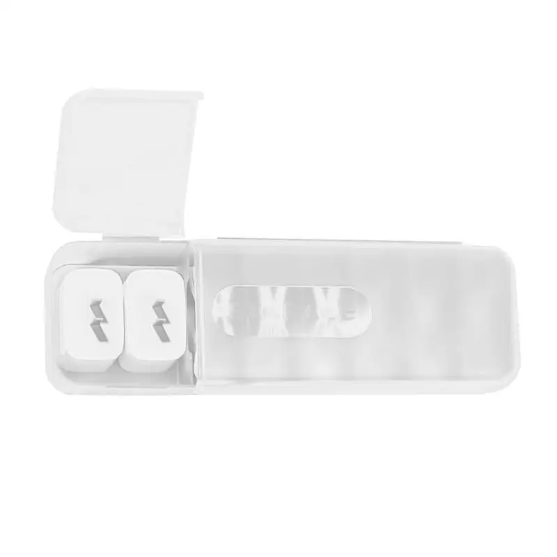 Caja de almacenamiento para llavero de joyería, estuche transparente impermeable, cargador de Cable de datos, adaptador, organizador de accesorios electrónicos - imagen 4