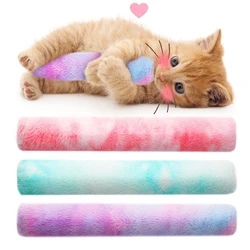 Almohada de felpa para gato con hierba gatera y palo molar