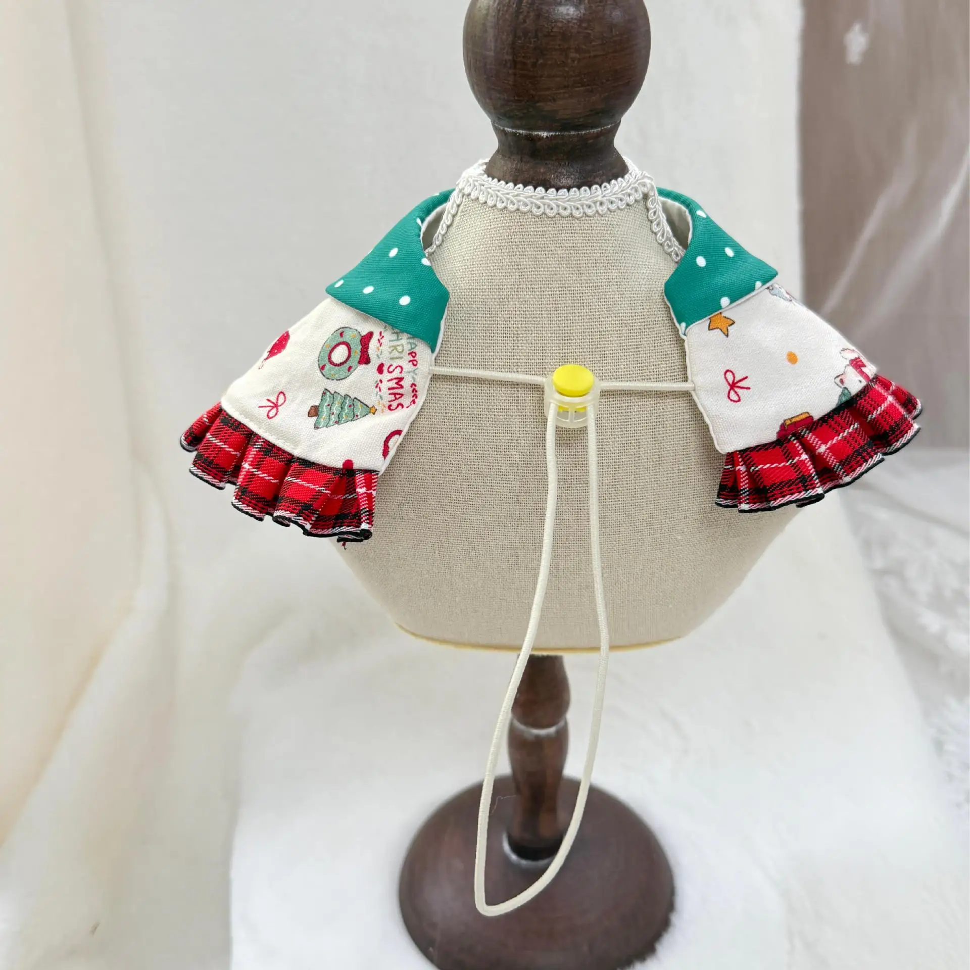 Bufanda para mascotas, Navidad roja, gato, perro, Collar con campana, babero, decoración de invierno para mascotas, ropa para perros pequeños, ropa para cachorros - imagen 5
