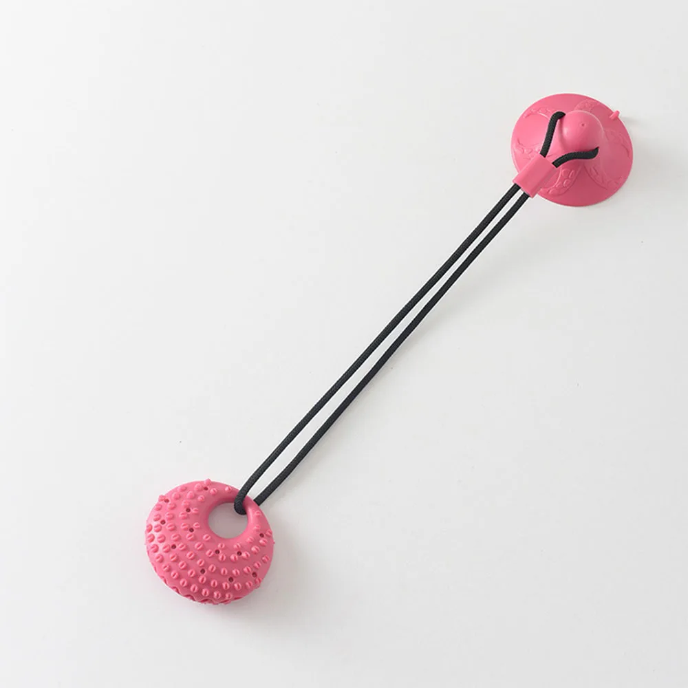 Juguete de cuerda para tirar con ventosa para mascotas, duradero, resistente a masticar, limpieza de dientes, bola dispensadora, alivio del estrés en el aburrimiento del perro - imagen 3