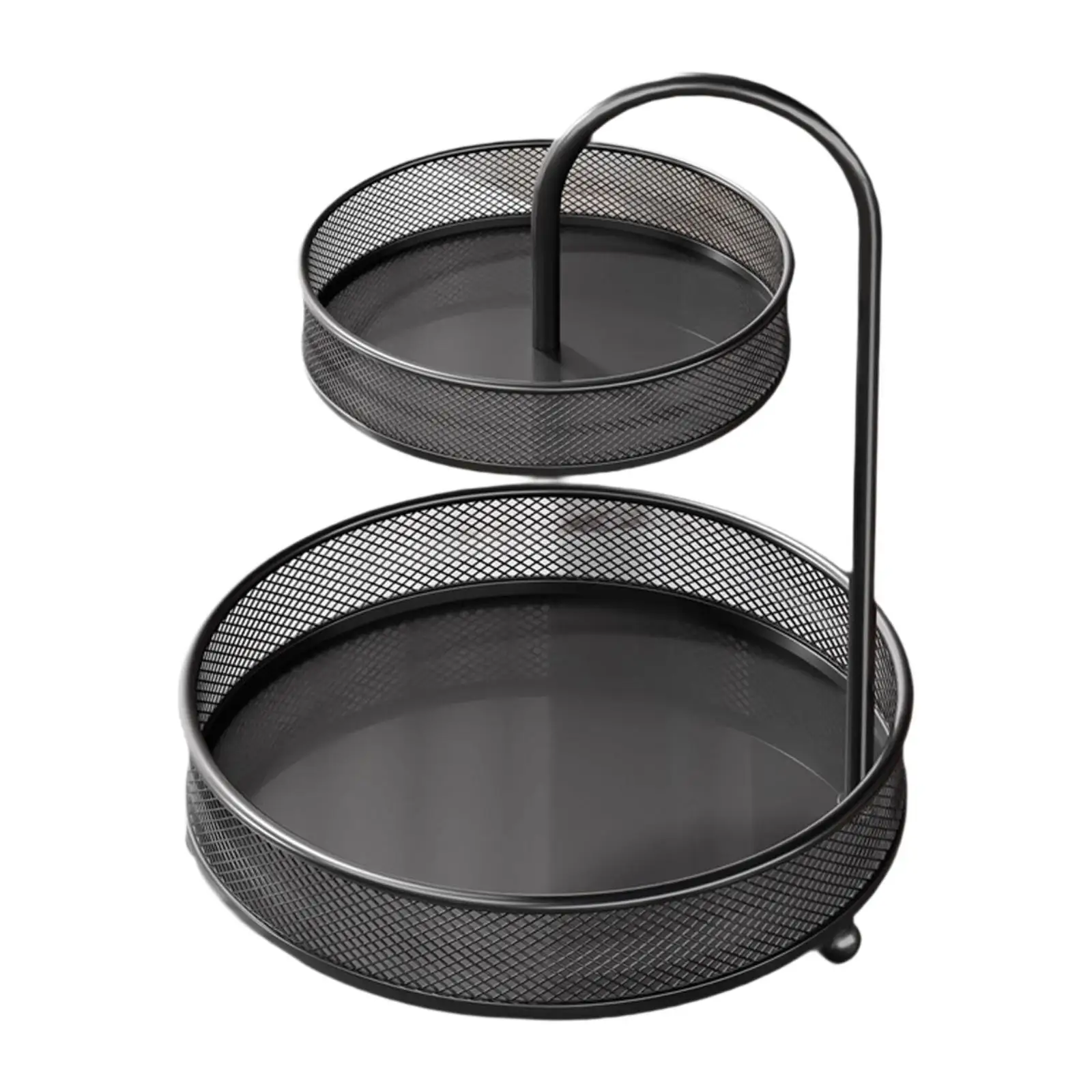 Cesta de frutas, frutero antideslizante de 2 niveles, soporte de almacenamiento, cesta de verduras, cuenco para cocina, encimera de verduras, sala de estar - imagen 2