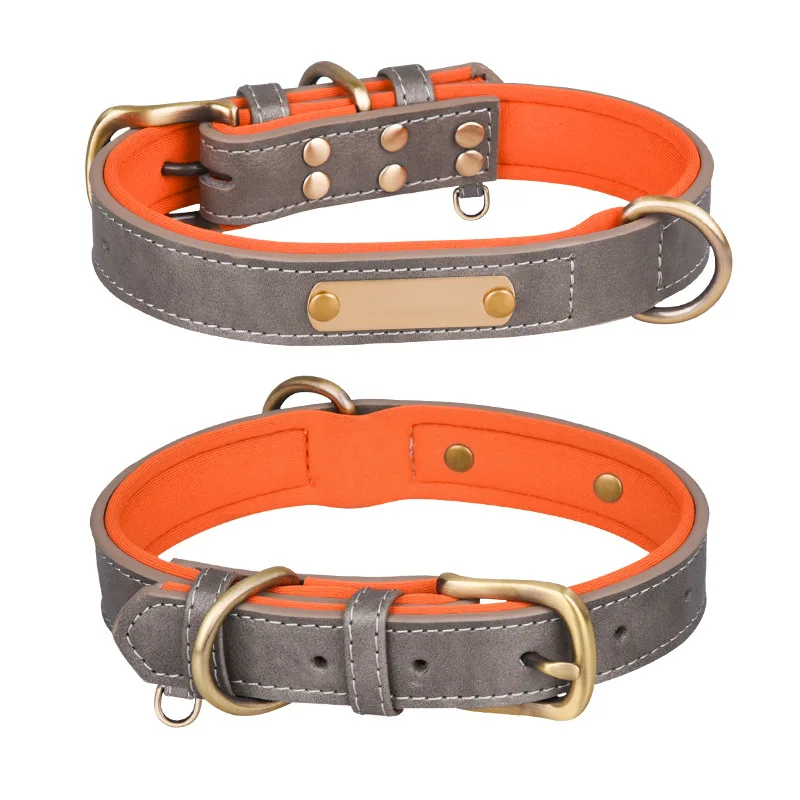 Correa de cuero retro para perros y gatos - cómoda resistente