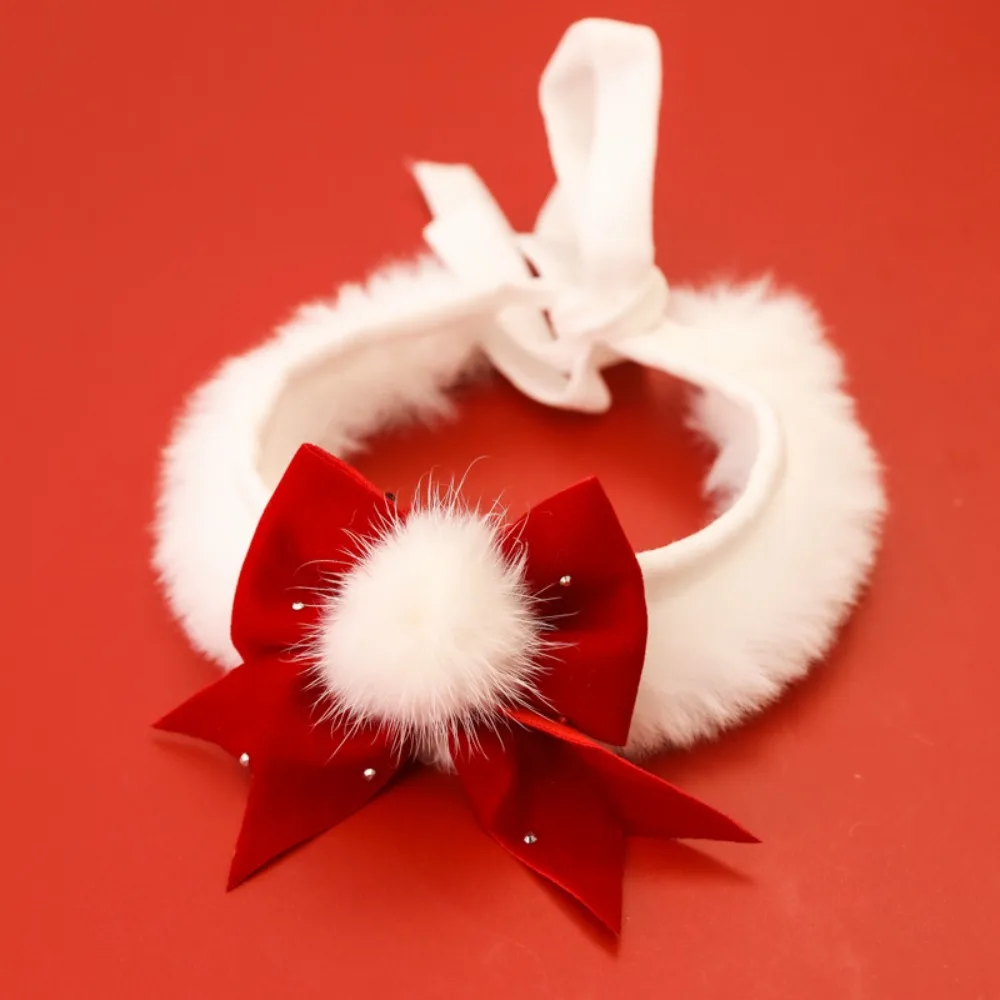 Collar bufanda felpa roja cálida para gatos y perros – Año Nuevo Chino - imagen 5