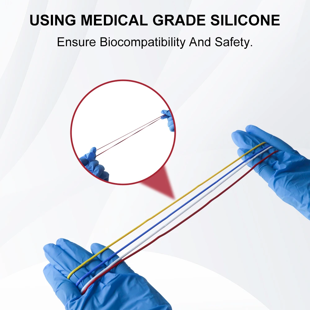 Bucle para recipiente quirúrgico, silicona de grado médico, alta dureza, Visible bajo rayos X, Mini cinta Vascular máxima, equipo veterinario - imagen 2