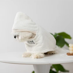 Albornoz absorbente con capucha para perros y gatos – Secado rápido