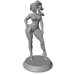 Figura decorativa de resina – Personaje femenino estilo coleccionismo