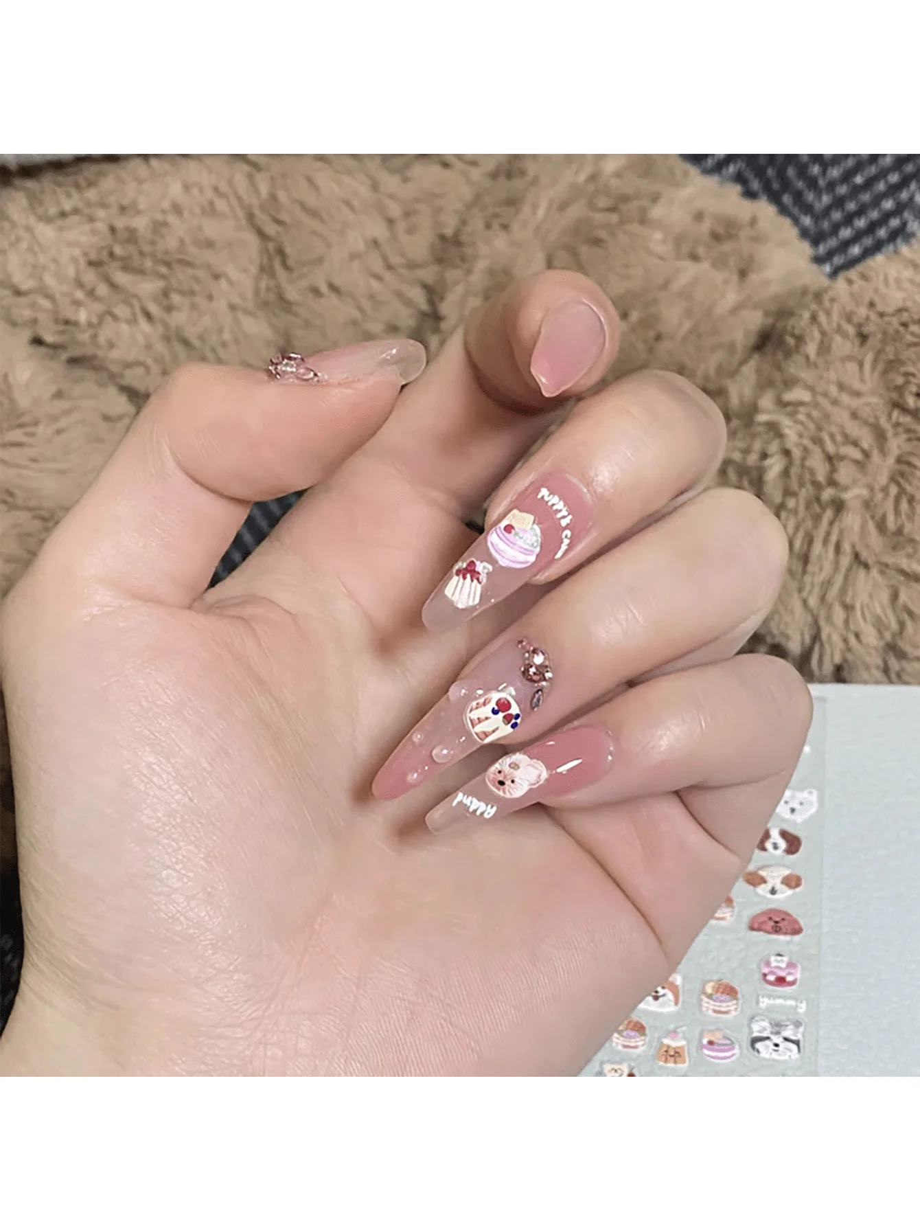 Pegatinas de uñas para perros Dachshund - estilo primavera-verano 2024 - imagen 3