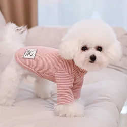 Mono a rayas para perros pequeños y cachorros – Ropa de otoño invierno