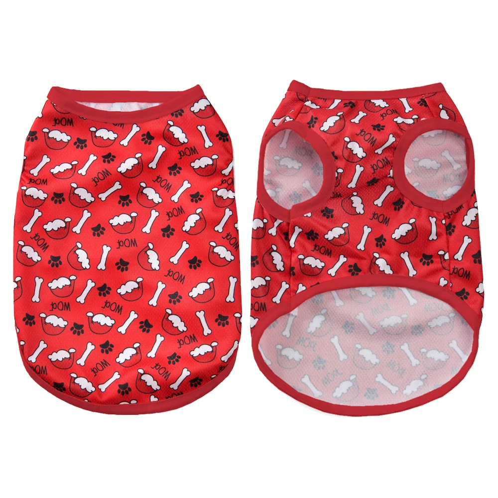 Chaleco de Navidad para perros pequeños y medianos, ropa transpirable de verano para Festival de cachorros, Bulldog Francés, camiseta Beagle - imagen 5