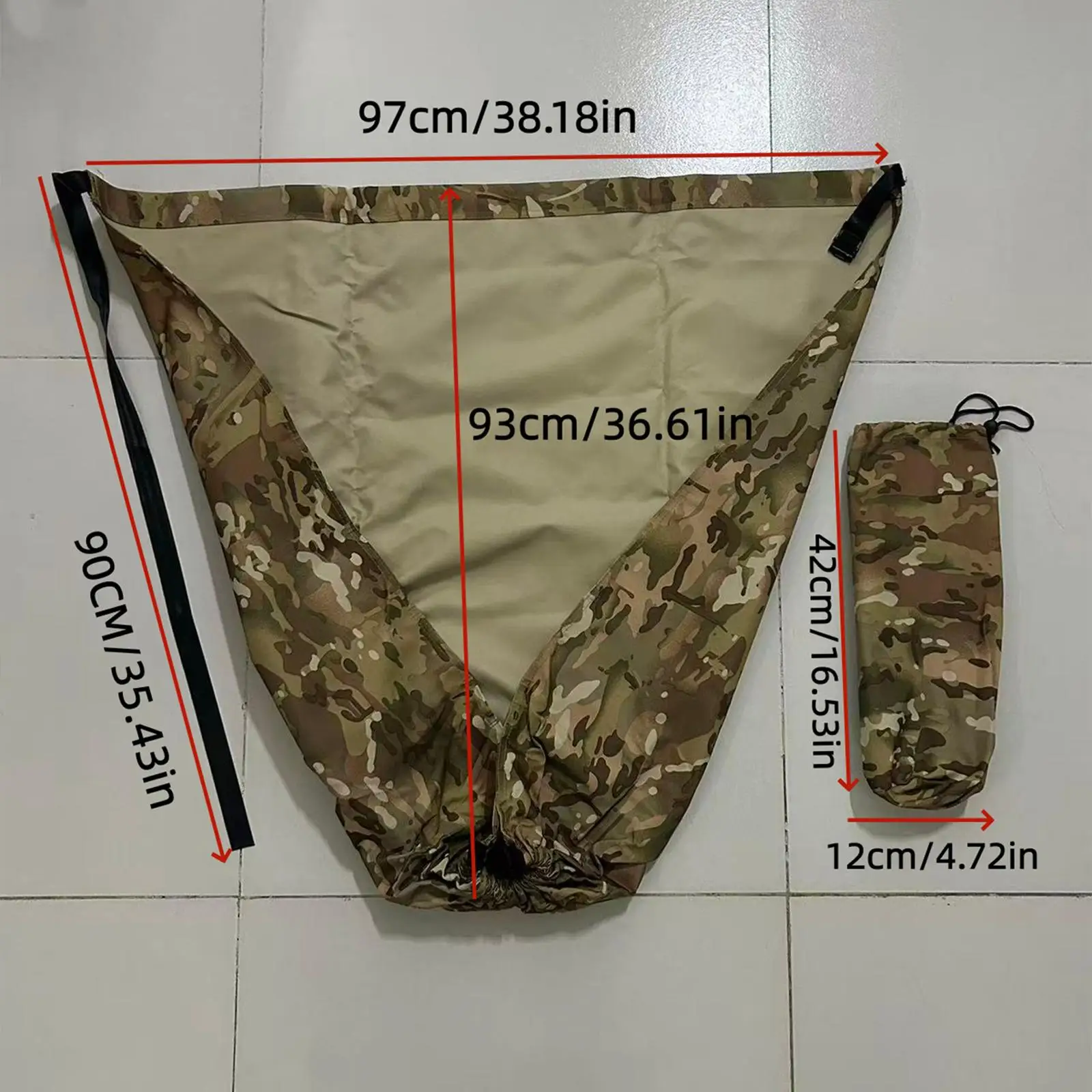 Camo Camping Chair, Portable Swing Seat Compact Camping Stool on Tree for Beach