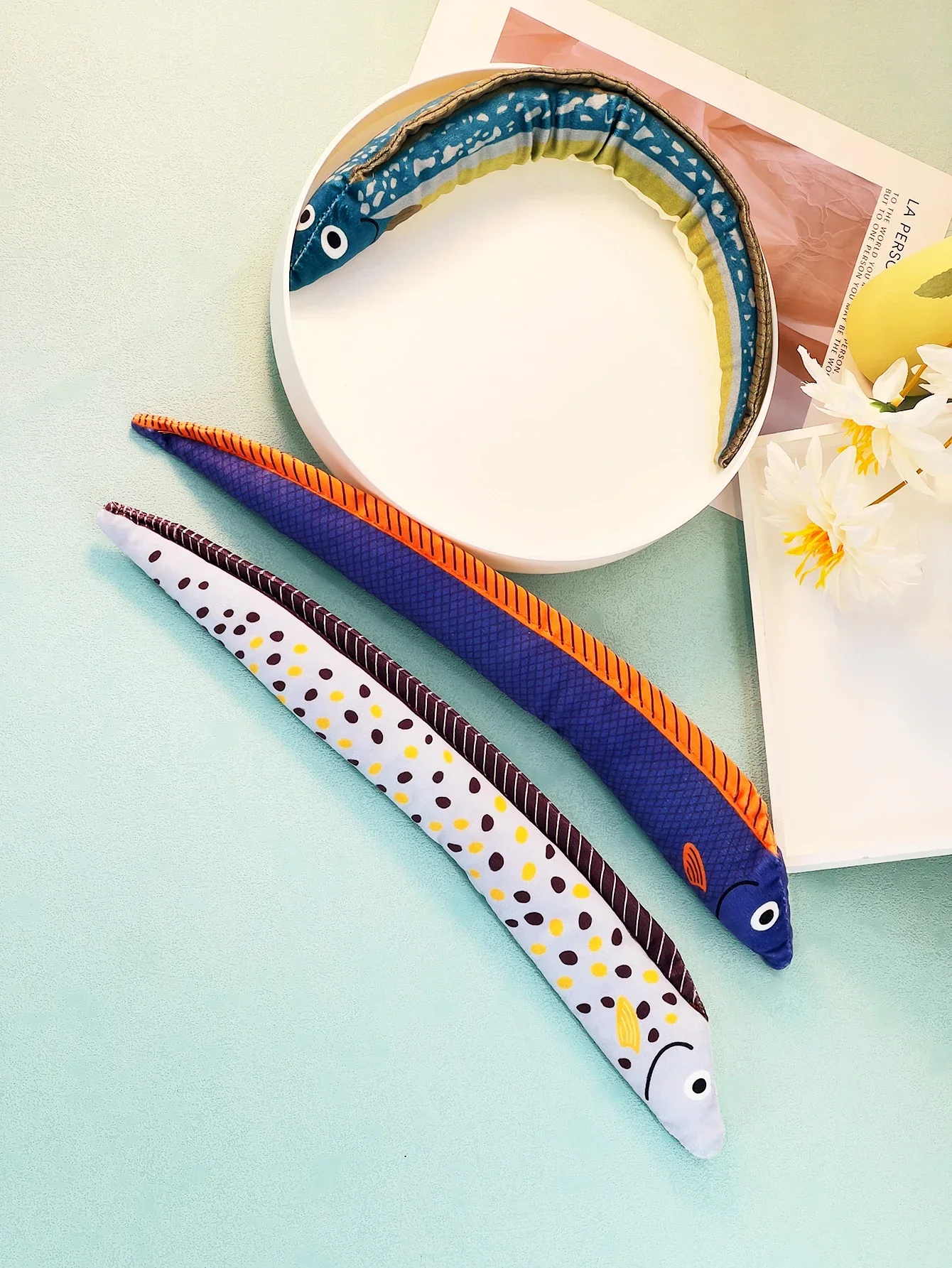 Juguete en forma de Anguila para gato, lona, menta, rechinar los dientes, juguete para mascotas - imagen 5