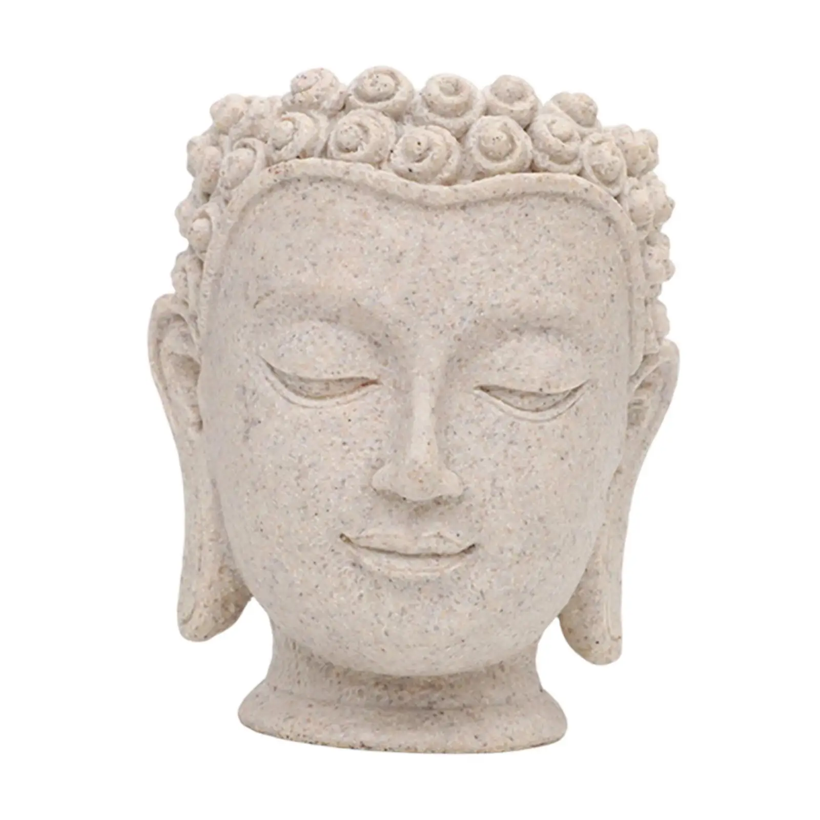 Buddha Head Flower Pot Flower Vase Organizer Decoration Plant Containers for Table Centerpiece Office Garden Desk Kitchen