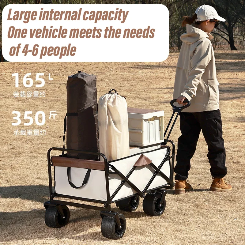 Carrito de playa con ruedas de tanque grande para ARENA, carrito plegable de gran capacidad para jardín, Picnic al aire libre, carrito de compras - imagen 3