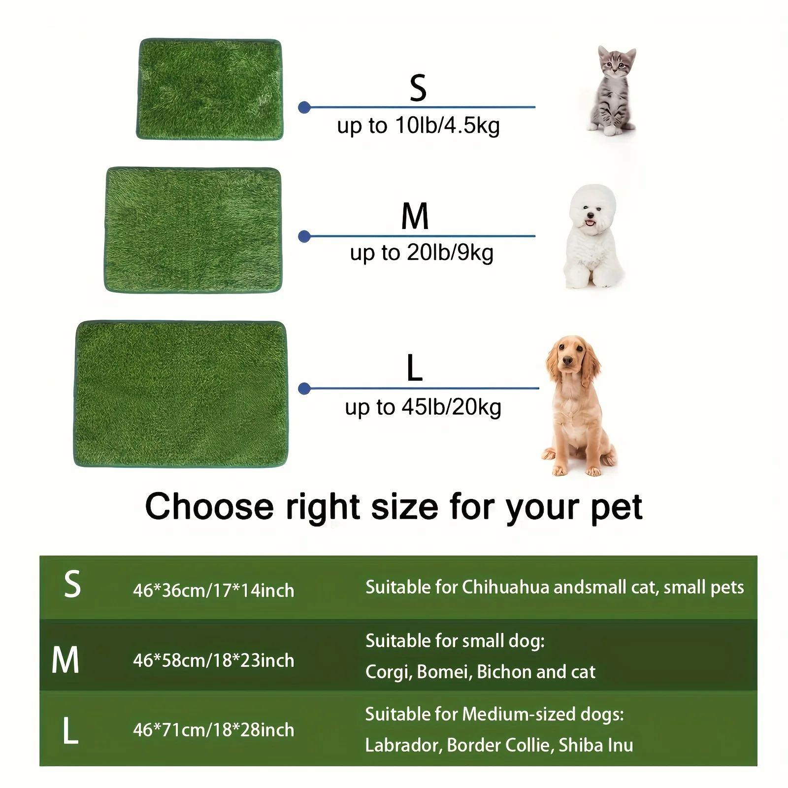 Entrenador de orinal con césped artificial lavable para perros - imagen 4