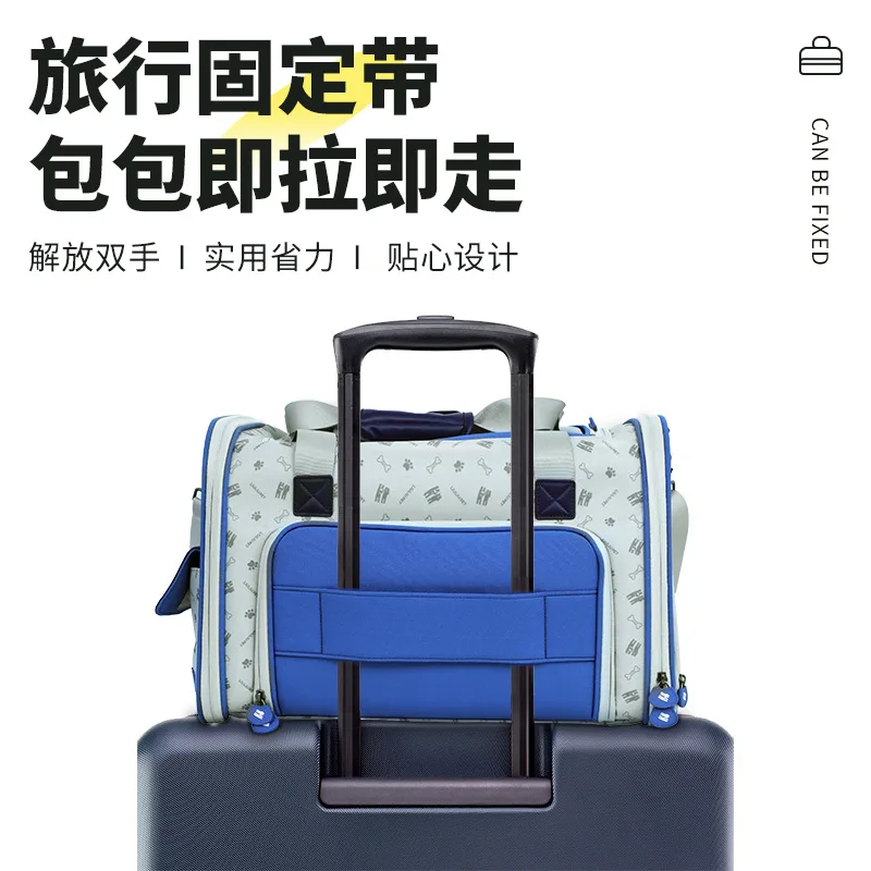 Bolsas portátiles de viaje con un solo hombro para gatos, bolsa transpirable de gran capacidad para mascotas, bolsa para gatos con expansión oblicua - imagen 2
