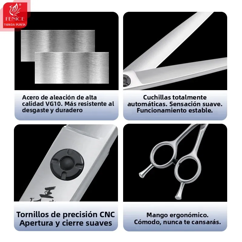Tijeras de peluquería canina curvas para perros - 7.5 pulgadas - imagen 3