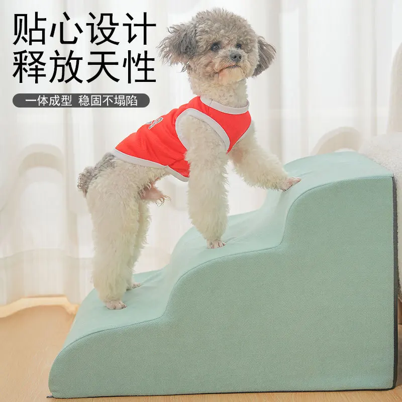 Escaleras desmontables lavables para gatos y perros mini en cama - imagen 4