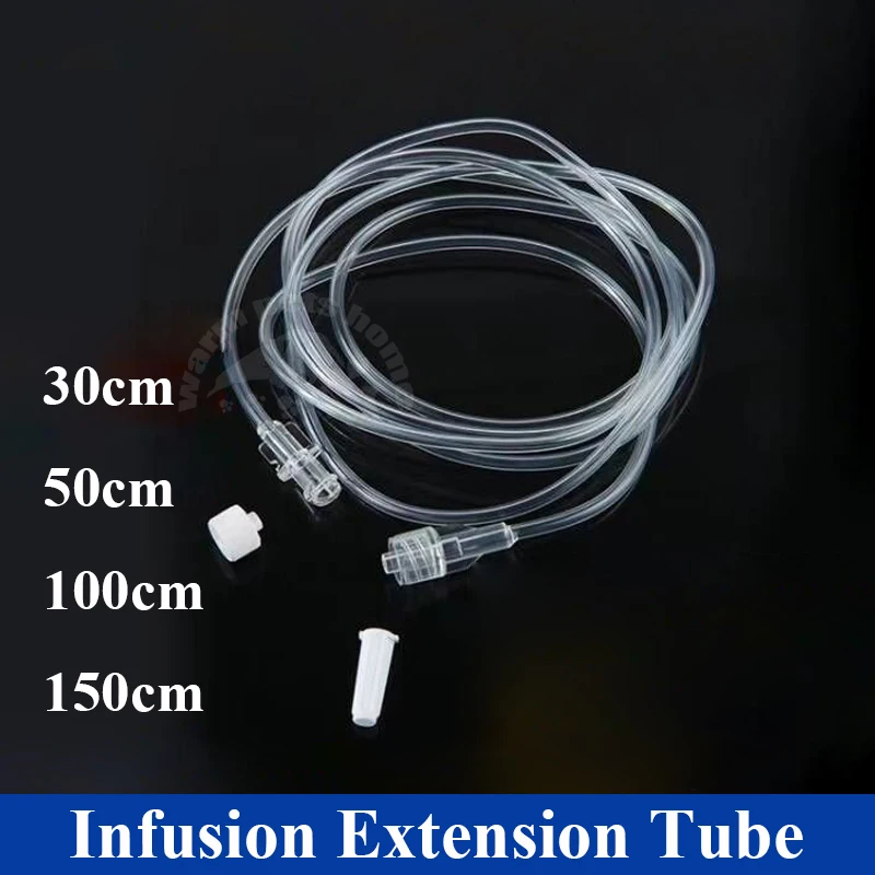 50pcs Infusion Extension Line Disposable Infusion Connecting Tube 30cm 50cm 100cm 150cm Veterinary Supplies - imagen 4