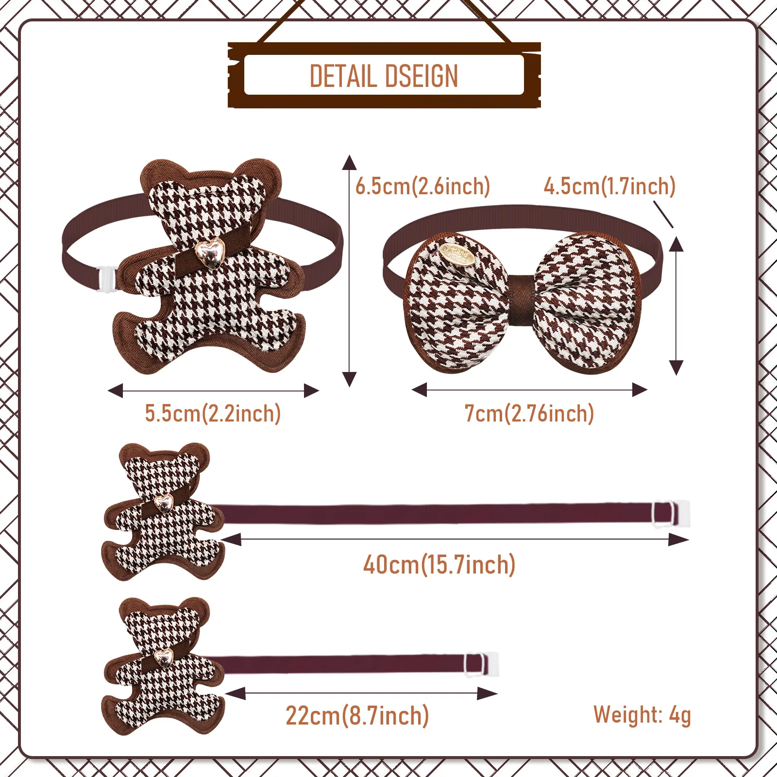 50/100psPajarita para perro, lazos de moda para perro pequeño, pajaritas para gato, Collar, lazos para perro, accesorios de aseo para perros pequeños y gatos - imagen 4