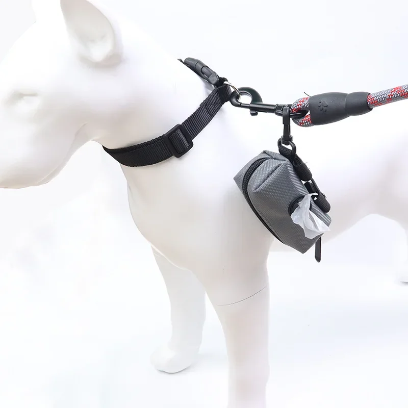 Bolsa de basura para mascotas, soporte de almacenamiento portátil para exteriores, bolsa para excrementos de perros, dispensador de bolsas de basura con cremallera, suministros para perros, 1 Uds. - imagen 3