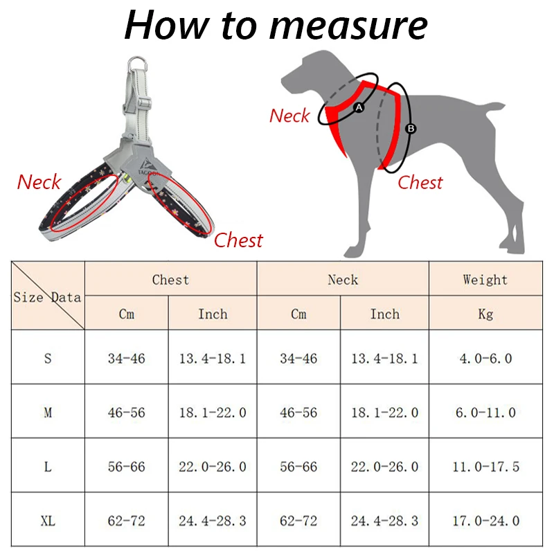Arnés ajustable reflectante para perros pequeños y medianos, chaleco sin tirones, acolchado suave, suministros para caminar al aire libre - imagen 2