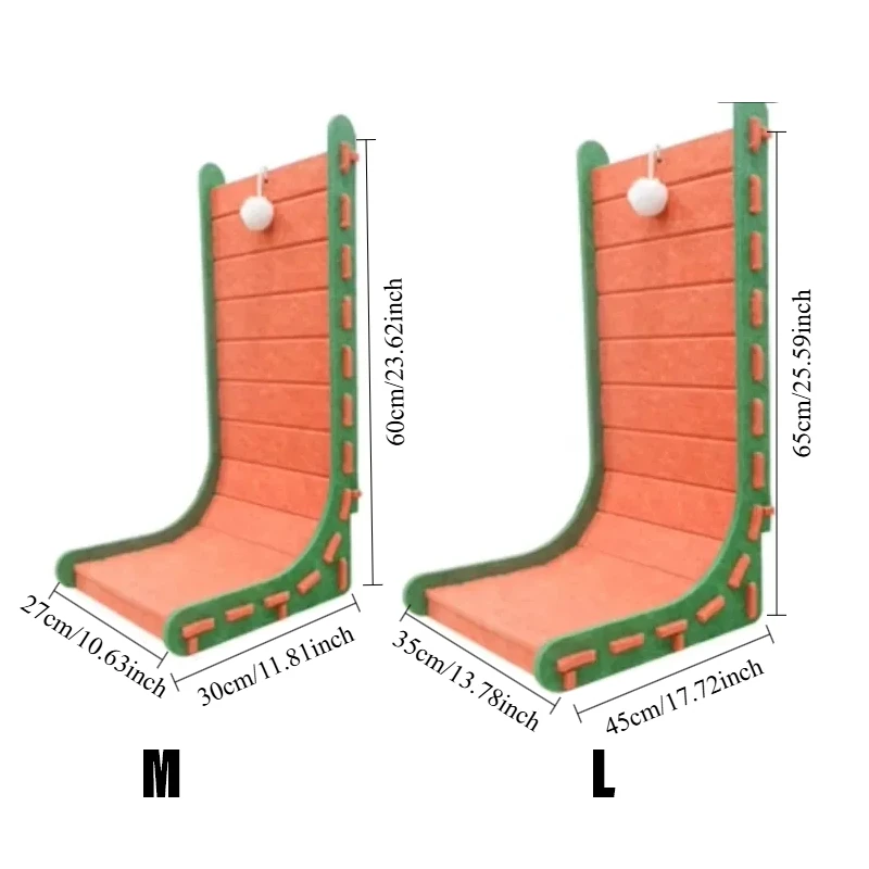 Tablero para rascar gatos pegajoso de lana en forma de L y cama para gatos: fieltro 2 en 1 que ahorra espacio, duradero y sin pelusa. Muebles para gatos antiarañazos - imagen 5