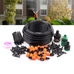 Sistema de riego por niebla 20M para jardín – Pulverización automática blanca 4/7mm