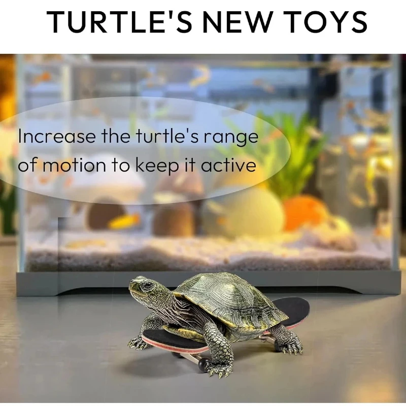 Patineta rodante con ruedas antideslizantes para tortugas, aves y loro - imagen 3