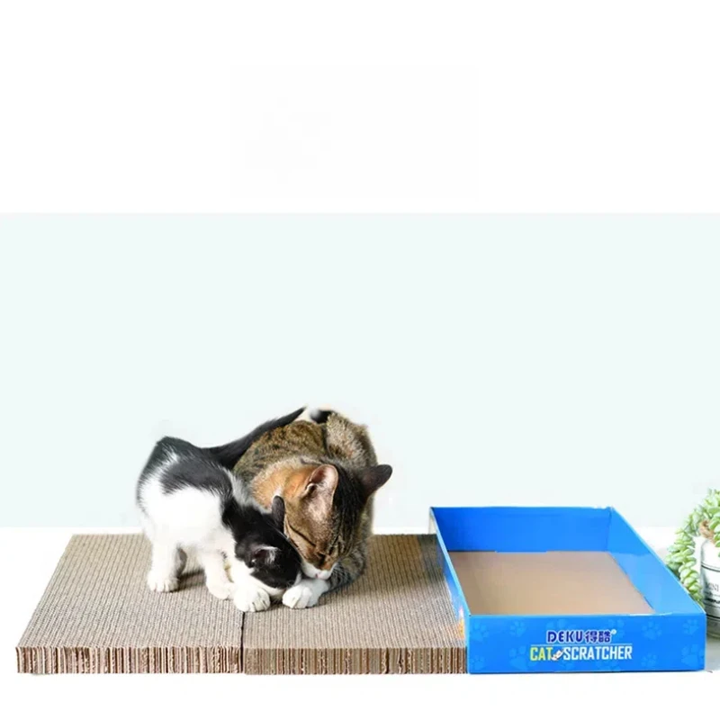 Rascador de salón para gatos, juguetes duraderos para rascar, cartón corrugado, alfombrilla para rascar, tableros de papel - imagen 3