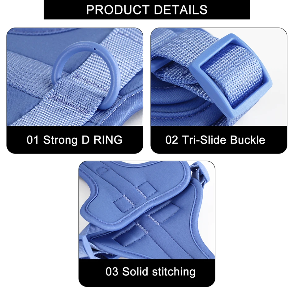 Arnés transpirable para perros pequeños y medianos, correa ajustable para el pecho, accesorios de ocio para caminar al aire libre, novedad - imagen 3