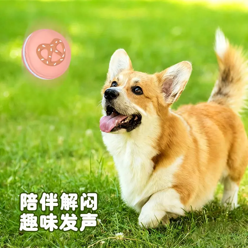 Juguete látex con sonido para cachorros de perro forma galleta macarrón - imagen 2